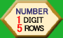 1 DIGIT NUMBERS, 5 ROWS
