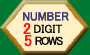 2 DIGIT NUMBERS, 5 ROWS