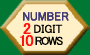 2 DIGIT NUMBERS, 10 ROWS
