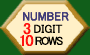 3 DIGIT NUMBERS, 10 ROWS