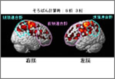 簡単なそろばんでも高度な知能の脳システムが活性化